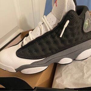Air Jordan 13 Retro Black White Sneakers